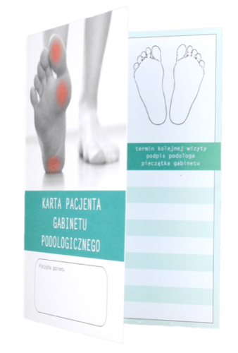 karta pacjenta - pierwsza i trzecia strona