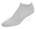 Krótkie skarpetki( stopki) bezszwowe MINI BAMBOO z przędzy z bambusa popielate