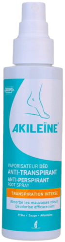 Akileine antyperspirant w sprayu na silne pocenie stóp, atomizer , 100 ml