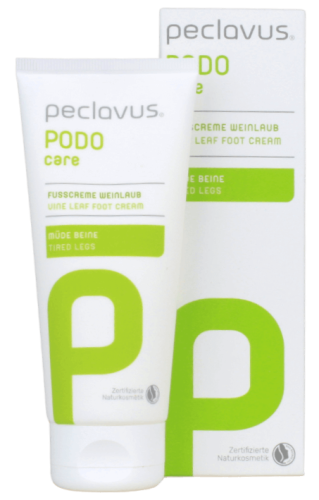 Peclavus® PODOcare Weinlaub krem do stóp z liści winogron, 100 ml tubka i opakowanie