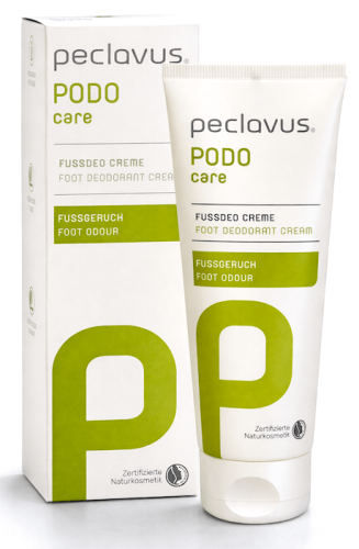 Peclavus® PODOcare deo-krem do stóp z szałwią, 100 ml opakowanie i tubka