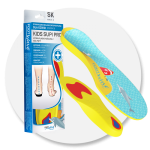 Wkładki ortopedyczne dla dzieci na stopy płasko-koślawe, ból pięty dla dzieci KIDS SUPI PRO Poziom 3 FootWave